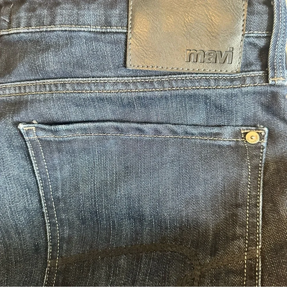 Mavi Men's 36/32 Modern Straight Leg Jeans in Dark Indigo "Deep Stanford" color - Picture 3 of 10